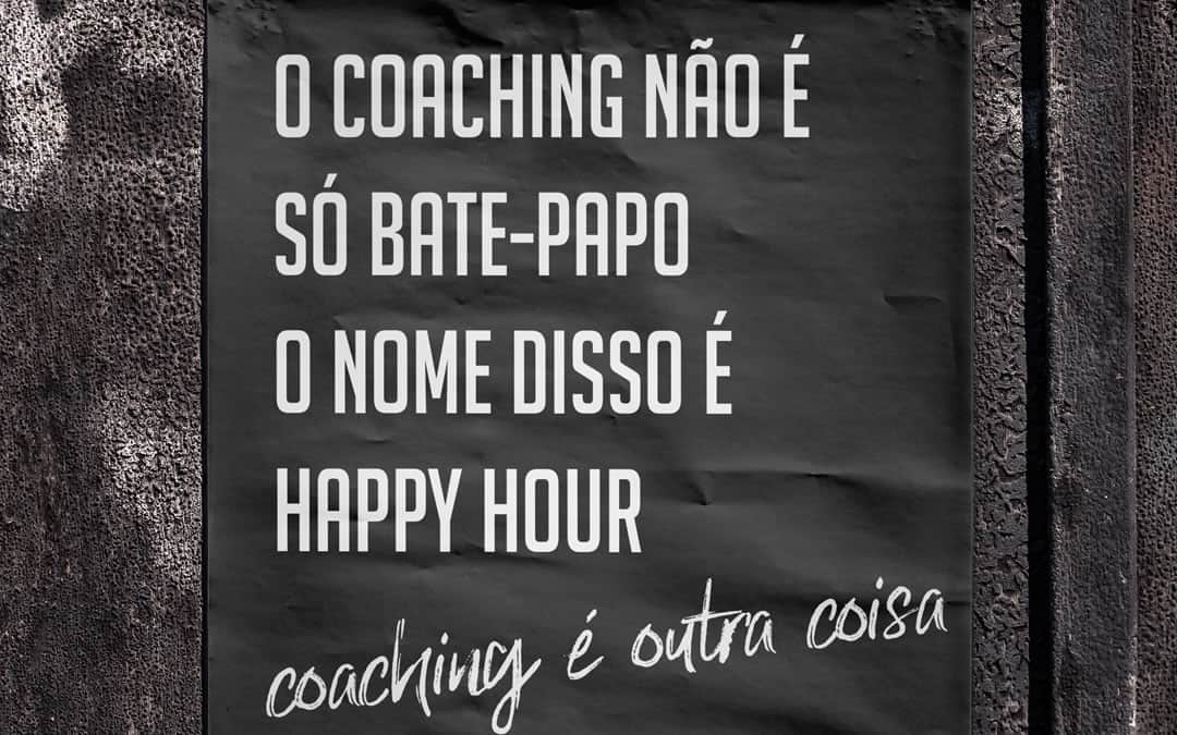 O coaching não é só bate-papo